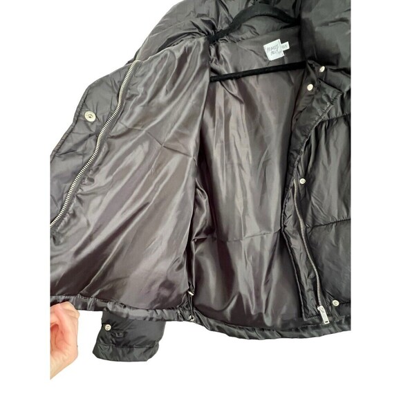 Princess Polly Jacket XS/S Bomber Black Oversize Grunge Goth Silver Zipper - Picture 7 of 8